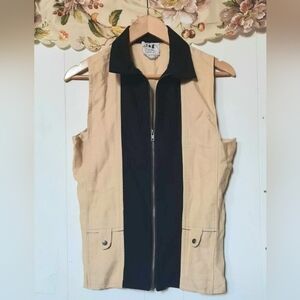 Vintage IAG Khaki Linen Vest